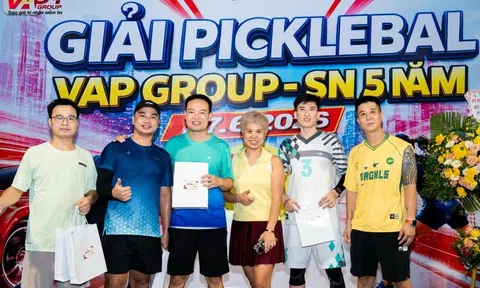 VAP Group tổ chức giải pickleball kỷ niệm 5 năm thành lập - Gắn kết để phát triển