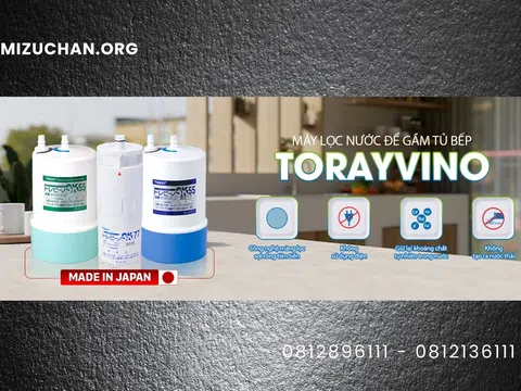 Torayvino – Giải pháp lọc nước Nhật Bản cao cấp, an toàn dưới bồn bếp cho gia đình hiện đại