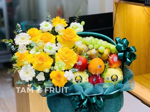 Giỏ trái cây Tam Fruit: Khi nghệ thuật sắp đặt gặp tinh hoa trái cây ngoại