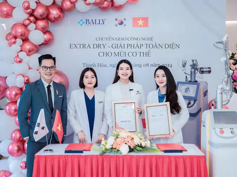 Lễ Chuyển Giao Công Nghệ Extra Dry Tại Bally – Bước Tiến Mới Trong Điều Trị Mùi Cơ Thể Không Xâm Lấn
