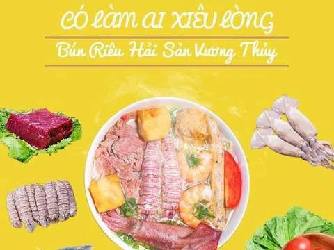 Hương Vị Bún Riêu Hải Sản Vương Thủy xua tan cái lạnh Hà Nội.