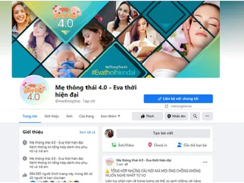 Mẹ thông thái 4.0 - Fanpage cộng đồng được hàng triệu mẹ bỉm sữa tin tưởng