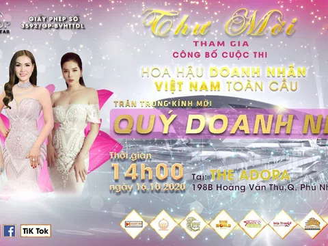 Hãng truyền thông Topstar ra mắt sân chơi mới - Hoa hậu doanh nhân Việt Nam Toàn cầu 2020