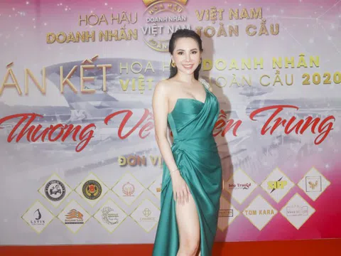 Hoa hậu Châu Ngọc Bích ngồi ghế nóng chấm thi Hoa hậu Doanh nhân Việt Nam Toàn cầu 2020