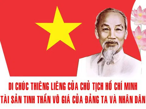 Di chúc thiêng liêng của Bác Hồ mãi mãi soi đường chúng ta đi
