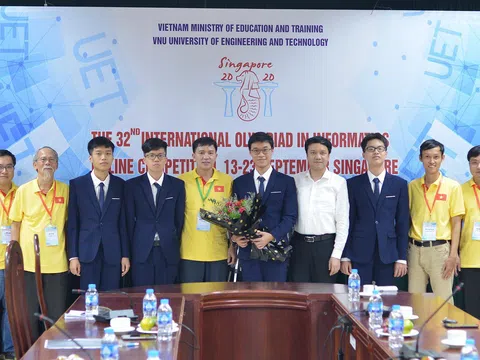 Việt Nam giành Huy chương Vàng Olympic Tin học quốc tế, xếp thứ 9 thế giới