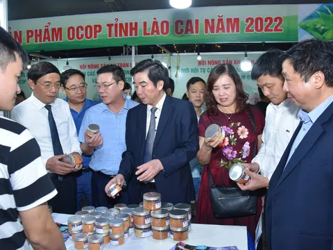 Lào Cai tham dự tuần lễ Nông sản an toàn và Sản phẩm OCOP năm 2022
