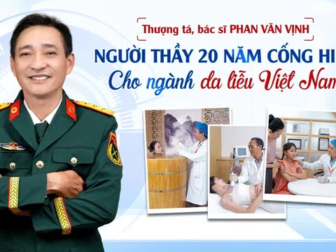 Thượng tá, Bác sĩ Phan Văn Vịnh: Người thầy 20 năm cống hiến cho ngành da liễu Việt Nam