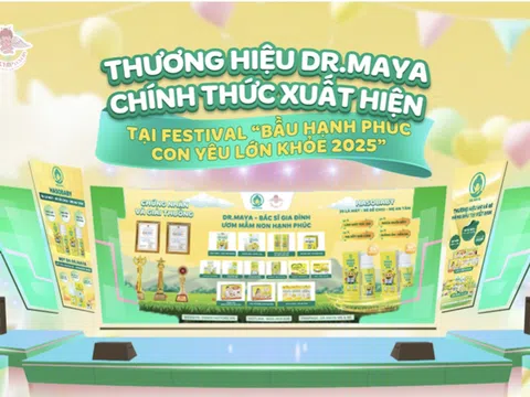 Thương hiệu Dr.Maya chính thức xuất hiện tại Festival “Bầu Hạnh Phúc - Con Yêu Lớn Khỏe 2025”