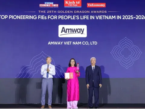 Amway Việt Nam lần thứ 10 được vinh danh tại giải thưởng Rồng Vàng