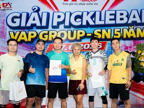 VAP Group tổ chức giải pickleball kỷ niệm 5 năm thành lập - Gắn kết để phát triển