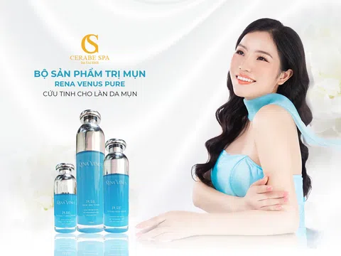 Tân trang diện mạo với mới bộ 3 trị mụn Rena Venus Pure quyền lực tại Cerabe Spa
