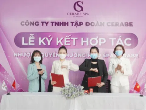 Lễ ký kết hợp tác toàn diện giữa Chuỗi nhượng quyền thương hiệu Spa Cerabe và Chủ Spa Trần Thuỳ Linh