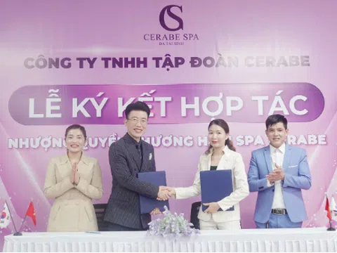 Lễ kí kết hợp tác toàn diện giữa Chuỗi nhượng quyền thương hiệu Spa Cerabe và Chủ Spa Hoàng Thị Lưu