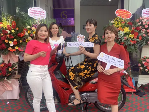 “Bốc thăm trúng thưởng xe máy” - Chương trình đặc biệt trong khai trương Cerabe Spa cơ sở 11 tại Bắc Giang