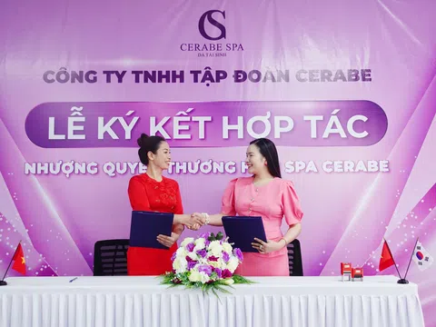 Tân giám đốc Hoàng Thị Kim Tuyến ký kết hợp tác mở Spa Cerabe